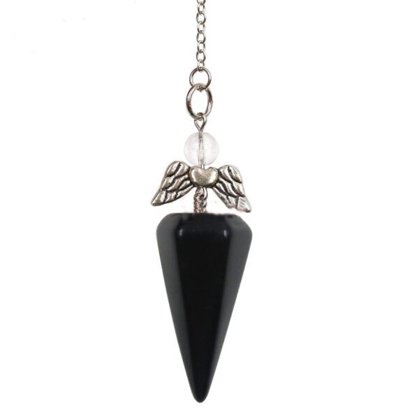 White Crystal Hexagonal Cone Pendant Jewelry - Image 7