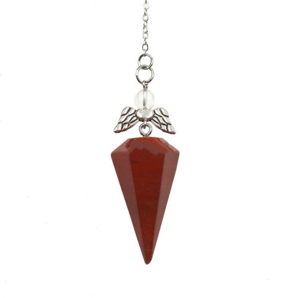 White Crystal Hexagonal Cone Pendant Jewelry - Image 6