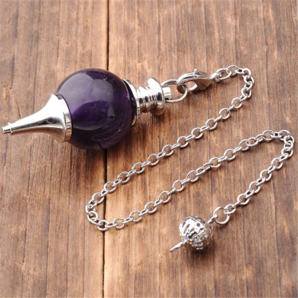 Pink Crystal Pendulum Pendant Spiritual Decoration Car Hanging Crystal Pendant Jewelry - Image 2