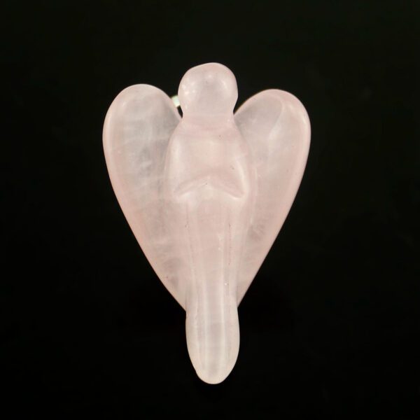 Natural Crystal Gem Pendant Crystal Angel Wing Pendant Necklace