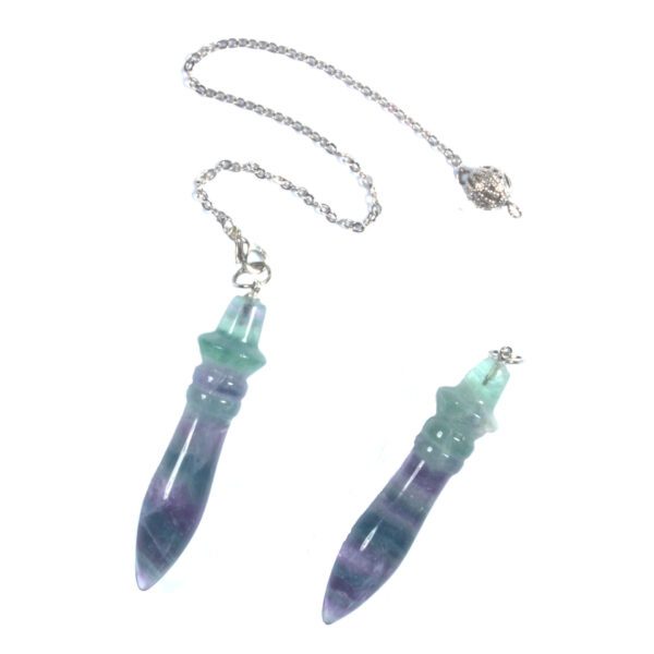 Natural Crystal Fluorite Pendant - Image 2