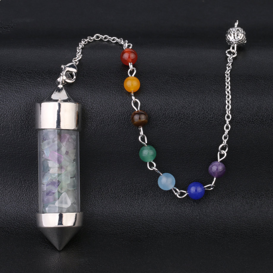 Seven chakra gravel cone shaped pendants – Thoth Seeds