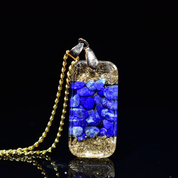 Pendant Necklace Crystal Gravel Epoxy Resin Pendant Handmade - Image 6