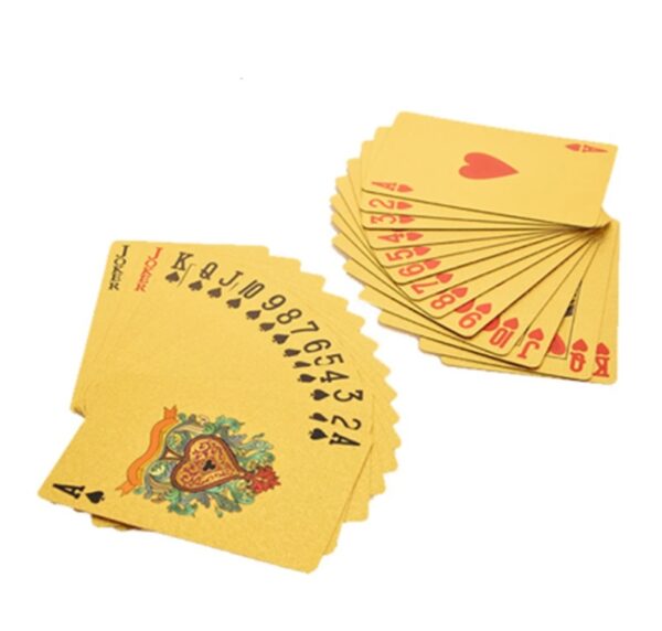 Playing Cards Gold Foil Playing Cards Waterproof - Image 2