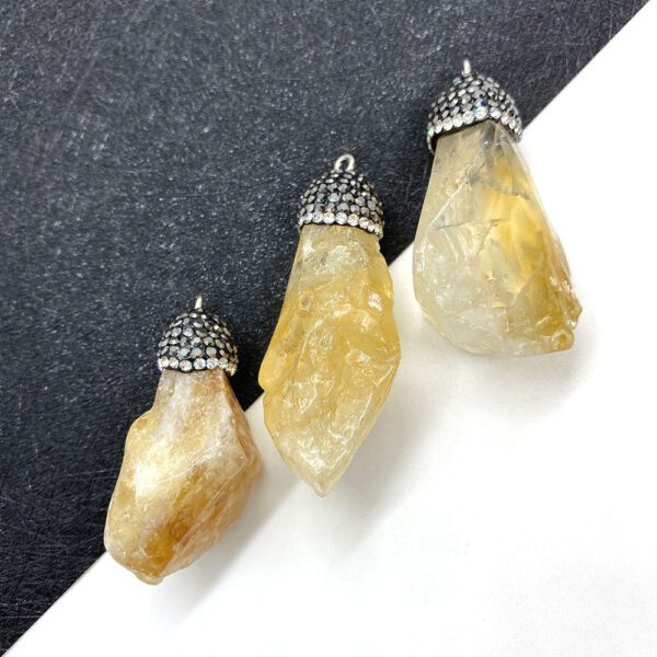 Natural Stone Crystal Pendant Irregular