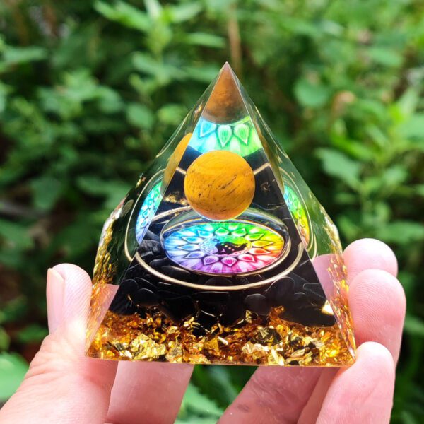 New Pyramidal Crystal Resin Pendant - Image 2